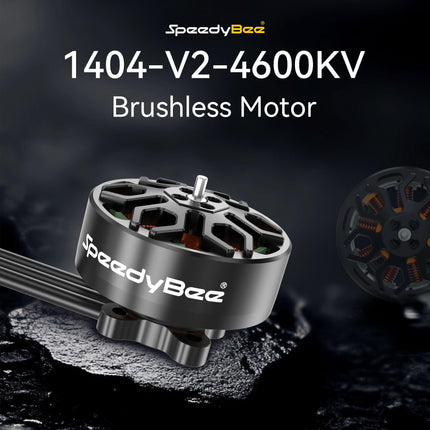 SpeedyBee 1404 4600KV bezkontaktu FPV motors Bee25 2,5 collu FPV droniem - 4 gabalu iepakojums, aviācijas alumīnijs, jaudīgs un stabils 2,5, 3,5 collu un 4 collu FPV konstrukcijām. Whoop Toothpick Cinewhoop.