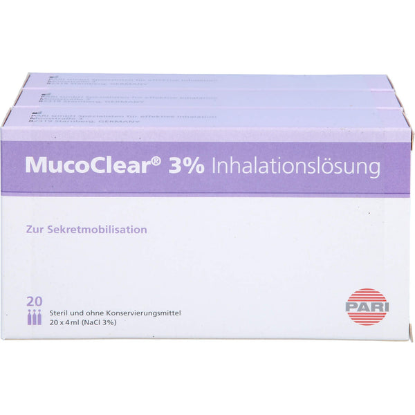 MucoClear 3% inhalācijas šķīdums, 240 ml šķīdums