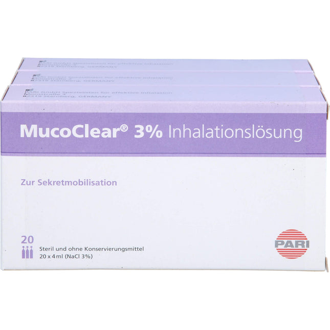 MucoClear 3% inhalācijas šķīdums, 240 ml šķīdums