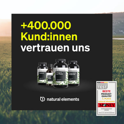 MSM kapsulas - 365 vegānas kapsulas - Laboratorijā pārbaudīts 1600 mg metilsulfonilmetāna (MSM) pulvera vienā dienas devā - Bez magnija stearāta, augsta deva un ražots Vācijā