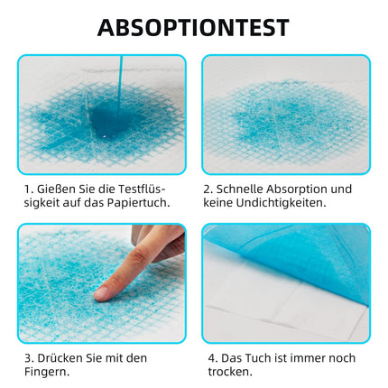 EasyVibe vienreizlietojamie gultas paliktņi nesaturēšanai 60x90cm - 60 gabali Gultas paliktņi Nesaturēšanai Vienreizlietojamie pieaugušajiem, izturīgi gultas paliktņi Nesaturēšanai, vienreizlietojamie pārtinamie paliktņi, urinēšanas paliktņi īpaši lieli