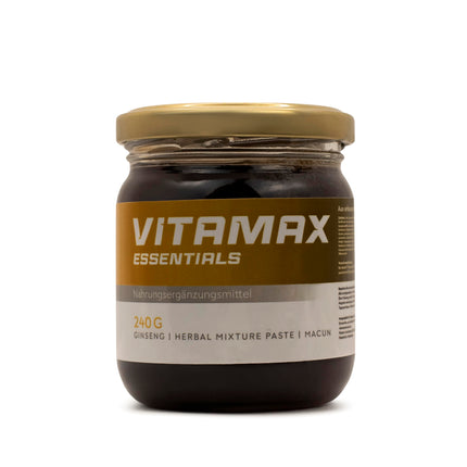 Vitamax Essentials augu izcelsmes želeja | Augstākās kvalitātes [ĪPAŠI STIPRS] vīriešiem ar žeņšeņu