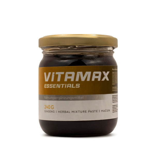 Vitamax Essentials augu izcelsmes želeja | Augstākās kvalitātes [ĪPAŠI STIPRS] vīriešiem ar žeņšeņu