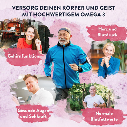 Omega 3 kapsulas, augsta deva 2000 mg Omega 3 eļļa 1000 mg EPA + 500 mg DHA vienā dienas devā (2 Premium Omega 3 zivju eļļas kapsulas) - Omega-3 taukskābju kapsulas - 120 kapsulas Zivju eļļa Omega 3 augsta deva 60 dienas
