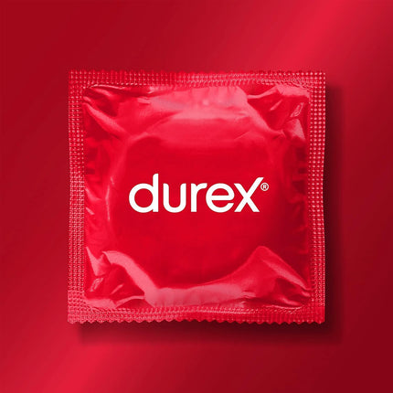 Durex Real Feel Classic prezervatīvi – plāni prezervatīvi ar anatomisku, viegli uzvelkamu formu un lubrikēti ar silikona gēlu – 20 gab. iepakojumā