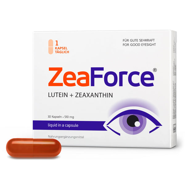 ZeaForce – perfekta redze tikai ar 1 kapsulu dienā. Koncentrēts sastāvs. Dažādi efekti. Šķidra formula ātrākai iedarbībai. Laboratorijā pārbaudīts (1 iepakojums)
