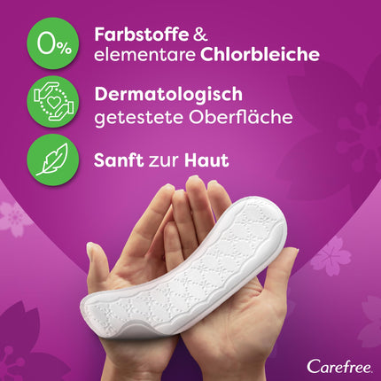 CAREFREE Plus Long bezsmaržojošie ikdienas ieliktnīši (5 x 40 gab.), īpaši absorbējoši, lai acumirklī aizturētu šķidrumu, Plus Long izmērs