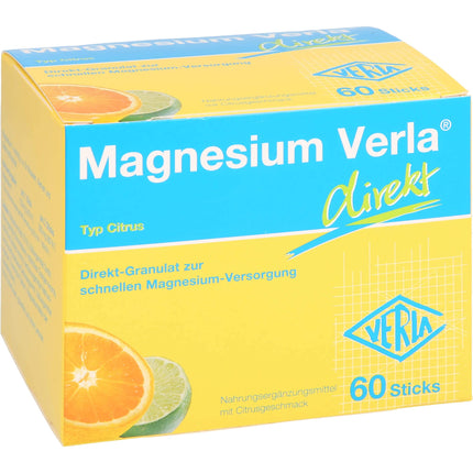 Verla-Pharm Arzneimittel GmbH &amp; Co. KG Magnesium Verla Direct Citrus Direct granulas, 60 paciņas