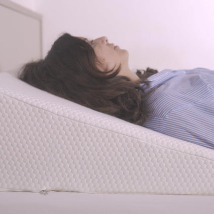 SONNO+ ķīļveida spilvens pret refluksu 2 vienā ar regulējamu biezumu 18 vai 24 cm, ar 2,5 cm atmiņas putām, matrača ķīļveida forma, matrača pacēlājs pieaugušajiem