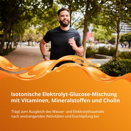ELOTRANS reload - izotonisks elektrolītu-glikozes maisījums - uztura bagātinātājs ar magniju, kālija hlorīdu, holīnu un B vitamīniem - 1 x 15 paciņas