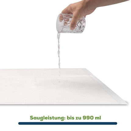 Sensalou ūdensnecaurlaidīgs vienreizlietojamais pārtinamais paklājiņš 60x90 cm - 100 gabali, vienreizlietojami pārtinamie paklājiņi, ūdensnecaurlaidīgs, līdzi ņemams pastaigās, balts