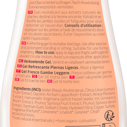WELEDA Bio Mama Light Legs Fresh Gel – dabīgas kosmētikas ķermeņa kopšanas kāju losjons saspringtu kāju kopšanai grūtniecības laikā. Atsvaidzina un uzmundrina ar citrusaugļu aromātu (1x 200 ml)