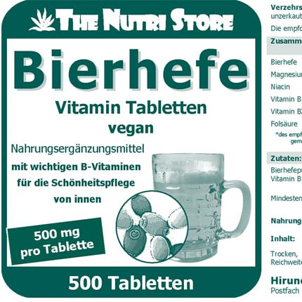 Alus raugs 500 mg vitamīnu tabletes 500 gab. - ar svarīgiem B vitamīniem skaistumkopšanai no iekšienes