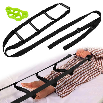 VOSSOT gultas kāpņu pacelšanas palīglīdzeklis, gultas margu palīgrokturis, regulējamas gultas kāpnes, virvju kāpnes, gultas atbalsta ierīces, regulējamas ar pirkstu trenažieri vecāka gadagājuma cilvēkiem, slimniekiem, invalīdiem, 232 cm × 18 cm