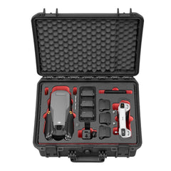 TomCase Travel Edition maciņš DJI Mavic 3 / Mavic 3 Pro / Mavic 3 Classic, DJI RC / RC Pro kontrolierim un daudziem piederumiem - akumulatora uzlāde maciņā, ūdensizturīgs āra maciņš IP67 (melns-sarkans)