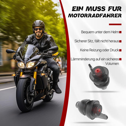 Naiicute motociklu ausu aizbāžņi 2 pāri, novērš dzirdes bojājumus. Ausu aizbāžņi motociklistiem, velosipēdistiem, sacīkstēm, tūrismam - satiksme joprojām dzirdama - atkārtoti lietojami silikona aizbāžņi, ērti mazi ausu aizbāžņi.