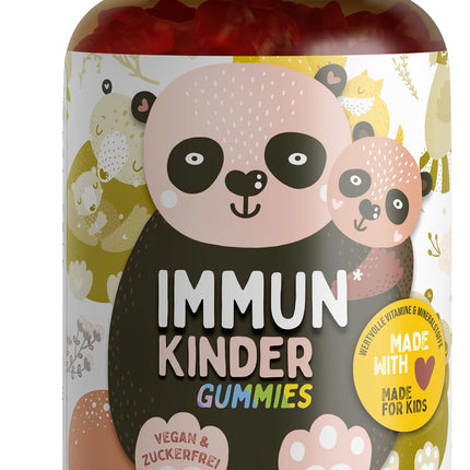 Vitamīnu želejkonfektes bērniem 60x - ar B12, C, D3, K2 vitamīniem, cinku un selēnu - imūnsistēmas un šūnu aizsardzībai - optimāli dozētas bērniem - laboratoriski pārbaudītas ar sertifikātu - bez cukura un vegānas