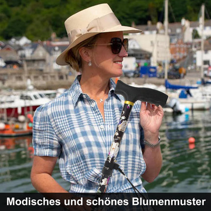 BeGrit saliekams spieķis sievietēm, spieķis, krāsainas, melnas dāvanas sievietēm, elegants, regulējams augstums, spieķis, ziedi, kruķi, dāvanas mātei, vīriešiem, dzimšanas diena, Pateicības diena, jaunais gads
