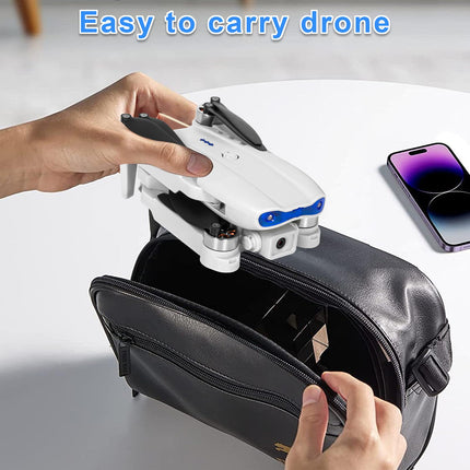 Drons ar 1080P HD kameru bērniem, WiFi FPV drons iesācējiem, RC kvadrokopters ar 2 baterijām, gravitācijas sensors, 3D apgriešanas režīms, pacelšanās/nosēšanās ar vienu pogu, augstuma noturēšanas režīms, bezgalvas režīms