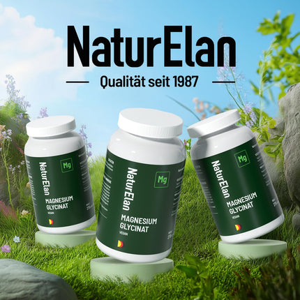 Magnija glicināta augstas devas kapsulas - 270 kapsulas, 300 mg magnija dienā, vegāns, ražots Vācijā