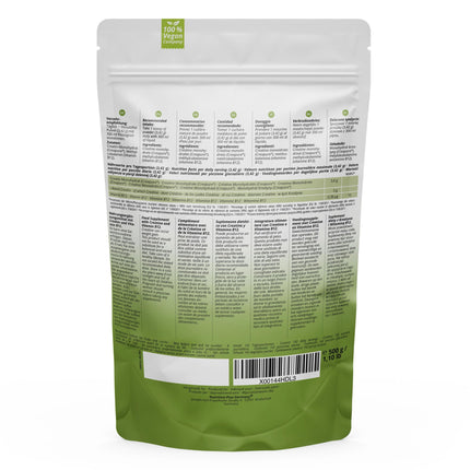 Nutri + Creapure 500g - kreatīna monohidrāta pulveris - 100% tīrs - īpaši smalks kreatīna neitrāls, augsta deva - vegāns kreatīna pulveris no Vācijas