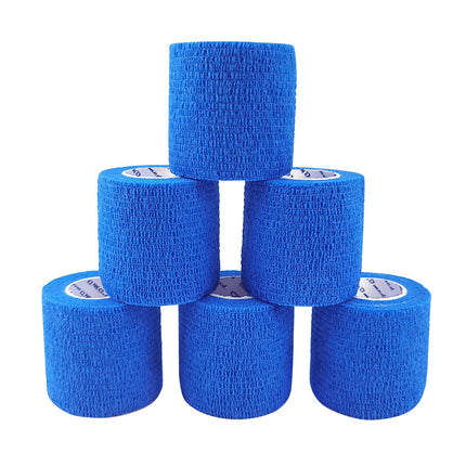 COMOmed pašlīmējošais pārsējs elastīgais pārsējs plaukstas locītavas pārsējs ģipša rullis suņu pārsēji dzīvnieku pārsēji zili 5 cm x 6 lentes