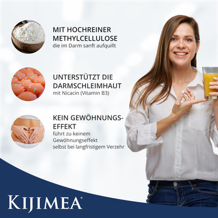 KIJIMEA® Regularis – Jaunai zarnu sajūtai | Ar metilcelulozi un niacīnu zarnu gļotādas atbalstam – 250 g