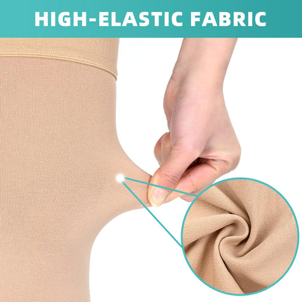 Evolyline 2 pāri kompresijas zeķu sievietēm un vīriešiem, II klases augšstilbu atbalsta zeķes, kompresijas zeķes ceļojumiem ar pakāpenisku atbalstu