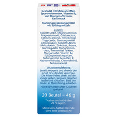 Doppelherz Acid-Base Balance DIRECT - ar 7 minerālvielām un B6 vitamīnu - 20 porcijas mikrogranulu ar apelsīnu-citrona garšu