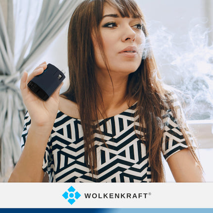 WOLKENKRAFT ÄRiS ULTRA Premium iztvaicētājs - USB-C | Titāna kamera | Temperatūra 100–220 °C | Darbības taimeris 3–7 min. | ECA konvekcijas tehnoloģija *Nakts zila*