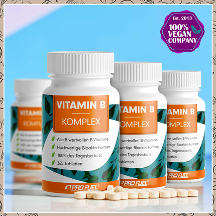 B vitamīnu komplekss 365 tabletes - B komplekss ar B12 - visi 8 B vitamīni (B1, B2, B3, B5, B6, B7, B9, B12) + kofaktori holīns un mioinozitols, laboratoriski pārbaudīts ar sertifikātu, vegāns
