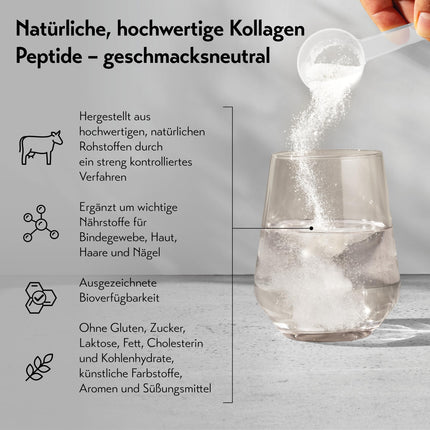 pureSGP kolagēns [300 g]: Tīrākais kolagēns aptiekas kvalitātē — bioaktīvi augstākās kvalitātes peptīdi no augstas kvalitātes kolagēna hidrolizāta. Ar C vitamīnu un biotīnu - Bez garšas - Laba šķīdība