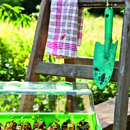Romberg Greenhouse M (padziļinājumi izplešanās tabletēm, ūdens notekcaurulēm, pārsegam ar ventilācijas atverēm un slīdni) 10294117