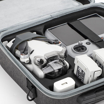 Hensych Mini 4 Pro pārnēsāšanas soma, cieta soma, ūdensnecaurlaidīga uzglabāšanas soma, RC piederumi, ceļojumu soma DJI Mini 4 Fly More Combo ar DJI RC 2/RC N2 dronu piederumiem (Hexapower daudzfunkcionāls komplekts)