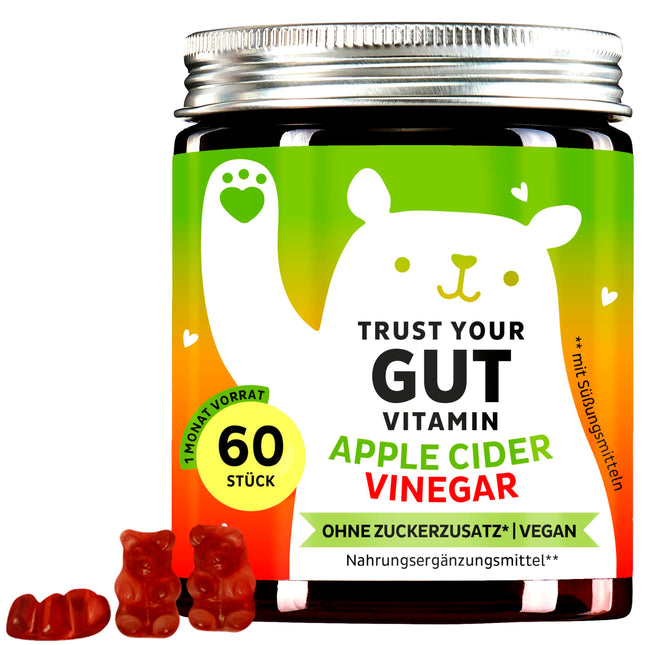 Ābolu sidra etiķa želejkonfektes – augsta deva 350 mg ābolu sidra etiķa pulveris – granātābolu un biešu sulas pulveris – vitamīns B6 B12 jods un folskābe – 60 želejkonfektes – vegānas – bez pievienota cukura – lācīši ar ieguvumiem