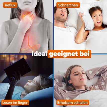 saarschaum • Ķīļveida spilvena matrača ķīlis • Ortopēdisks ķīļveida matracis gultas slīpumam • Paaugstināts ķīlis veselīgākai gulēšanas pozai • Gulēt leņķī • 80x200cm FSA 2750