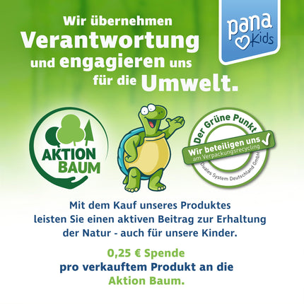 PanaKids Omega 3 pilieni bērniem - no 4 gadu vecuma - 100% vegāniski - 20 ml - ar DHA (316 mg) un EPA (158 mg) - Omega 3 bērniem no aļģu eļļas