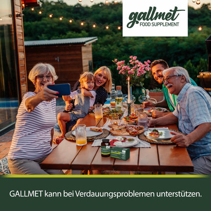 GALLMET Natural 60x vērša žults 125 mg žults sāls dabiski atbalsta gremošanas problēmas, tauku gremošanu, atbalstu pēc žultsakmeņiem - vērša žults kapsulas 125 mg vienā kapsulā - Ražots ES