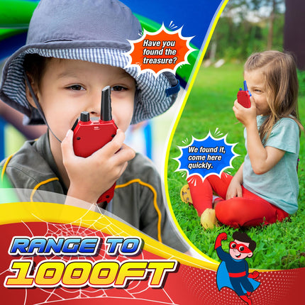 Toyokid rācija bērniem, rotaļlieta un dāvana dzimšanas dienas dāvana bērniem (sarkanā, zilā un melnā krāsā)
