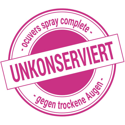 Ocuvers Complete acu aerosols ar 0,3% hialuronskābi, liposomām, alveju, B5 vitamīnu un E vitamīnu - acu aerosols sausām acīm - alternatīva acu pilieniem, 10 ml
