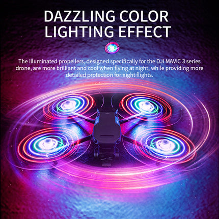 LICHIFIT propelleri ar LED gaismām DJI Mavic 3 Pro/Classic/Cine dronam - zibspuldzes lāpstiņas, gaismu izstarojoši propelleri, nakts lidojuma piederumi