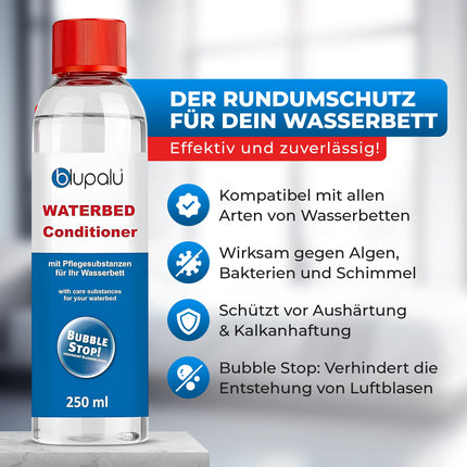 blupalu ūdensgultas kondicionieris 4x 250ml ar burbuļu apturēšanas funkciju