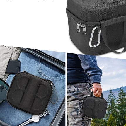 RAIACE cietā pārnēsāšanas soma, kas ir saderīga ar DJI Neo Fly More Combo un aksesuāru somu. - Melns