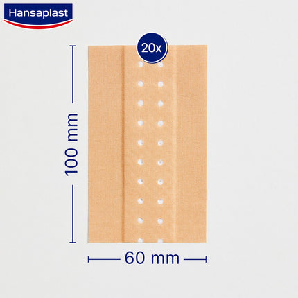 Hansaplast Classic plāksteri (2 m x 6 cm), griežami brūču plāksteri ar īpaši spēcīgu līmi un baktēriju aizsargu, elastīgs un elpojošs pārsējs