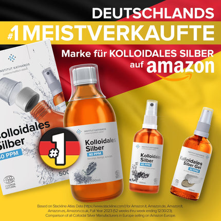 Koloidālā sudraba aerosols 100 ml | 100% dabīgs 40 PPM | Augsta koncentrācija, mazākas daļiņas, augstāka efektivitāte | Ražots ES.