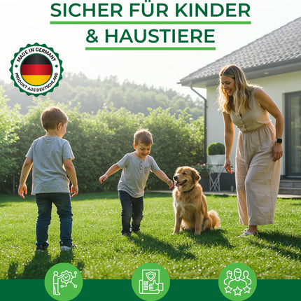 Organiskais zāliena mēslojums pavasara TESTA UZVARĒTĀJS Ražots Vācijā – 2,5 kg uz 100 kv.m – Organiskais zāliena mēslojums veselīgai augsnei un sulīgi zaļam zālienam – Zāliena mēslojums, pavasara zāliena mēslojums no Natureflow Garden