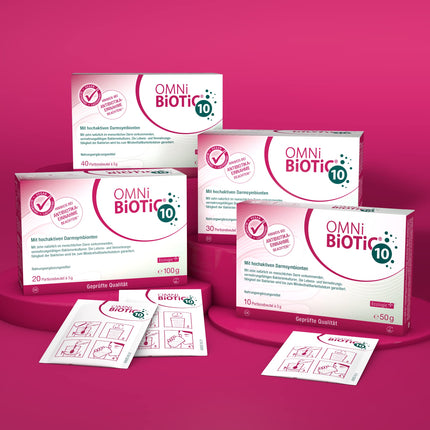 OMNi BiOTiC 10 | 30 porcijas (150 g) | 10 baktēriju celmi | 10 miljardi baktēriju vienā dienas devā | Pulveris | Ar inulīnu | Vegāns | Bez glutēna | Bez laktozes | Ikdienas lietošanai