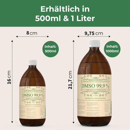 DMSO 500 ml 99,9% farmaceitiskā kvalitāte un tīrība - DMSO dimetilsulfoksīds pH. EUR neatšķaidīts gaismas aizsargātā brūnā stikla aptiekas pudelē - DMSO 99,9% 500 ml