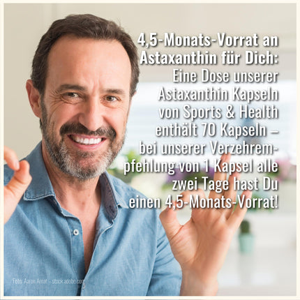 Astaksantīna 12 mg Depot mīkstās želatīna kapsulas ar oksidācijas aizsardzību - 4 mēnešu krājumi - želatīna kapsulas - ar E vitamīnu (70 kapsulas)