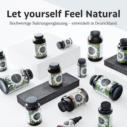 Augstas devas B vitamīnu komplekss - 180 vegānas kapsulas - Visi 8 B vitamīni (B1, B2, B3, B5, B6, B7, B9, B12) - 500µg B12 vitamīna - bioaktīvās B vitamīna formas - laboratoriski pārbaudītas, ražotas Vācijā